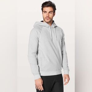 Lululemon City Sweat Pullover Hoodie.  Heathered Ultra Light Grey Size Small
